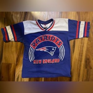 Rare Vintage NFL New England Patriots Football Jersey Shirt Crop Top Small